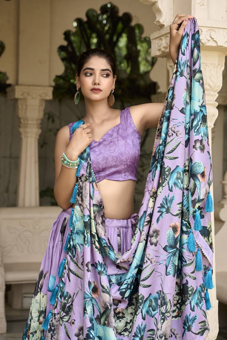  Artriddhs Dola silk vol 41 Purple Party wear lehenga choli wholesaler